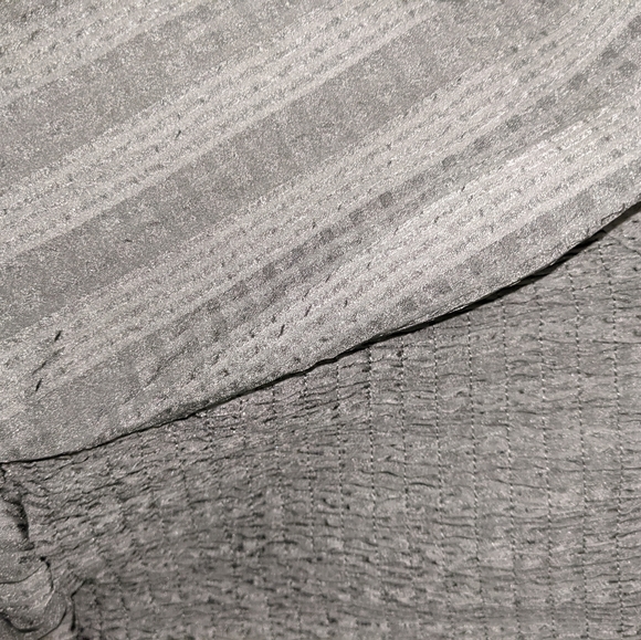 MADEWELL BLACK LONG MAXI DRESS W MID CAP SLEEVE SQUARE NECK LINE SILKY MATERIAL - Picture 4 of 4